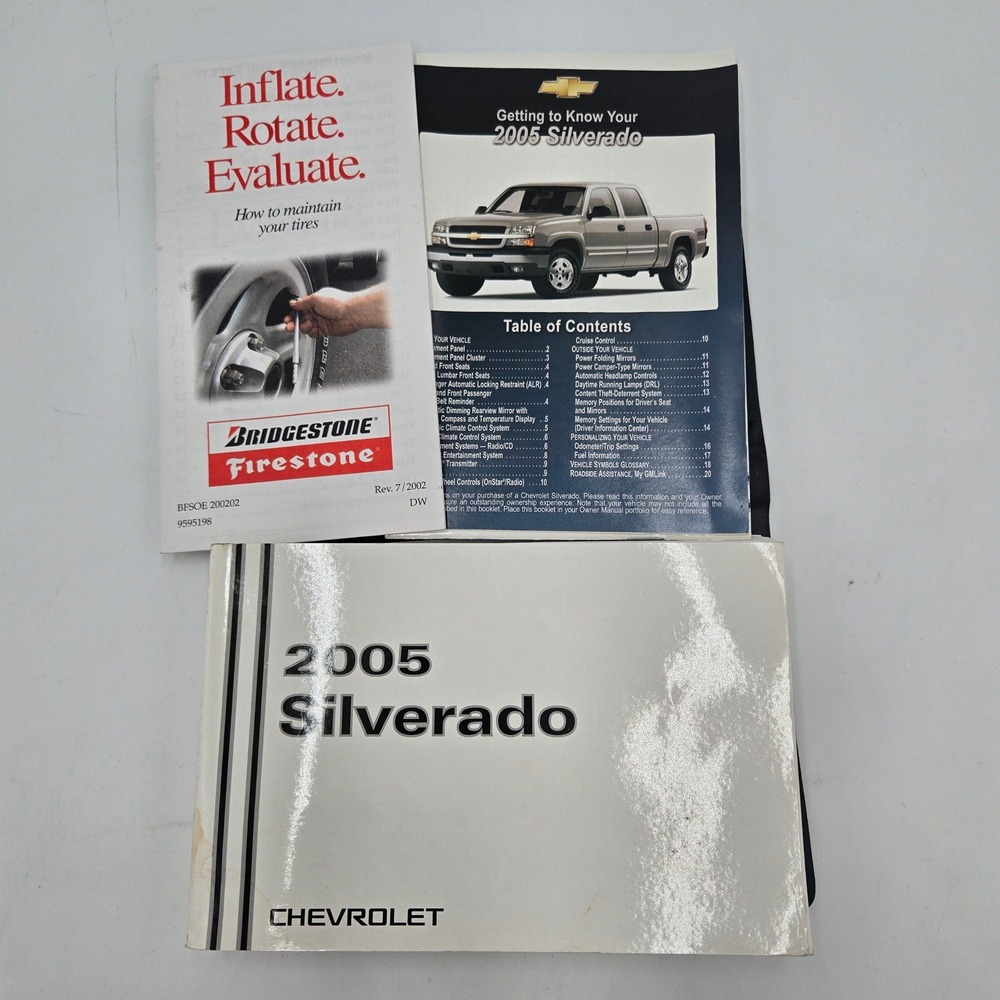 OEM 2005 Chevrolet Silverado Owner's Manual Set Guide Book Packet w/ Case